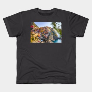 Italian Seaside Beach Town Photography Kids T-Shirt